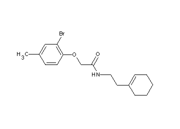 2-(2-bromo-4-methylphenoxy)-N-[2-(1-cyclohexen-1-yl)ethyl]acetamide