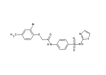 2-(2-bromo-4-methylphenoxy)-N-{4-[(1,3-thiazol-2-ylamino)sulfonyl]phenyl}acetamide