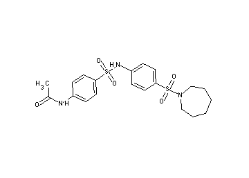 N-[4-({[4-(1-azepanylsulfonyl)phenyl]amino}sulfonyl)phenyl]acetamide - Click Image to Close