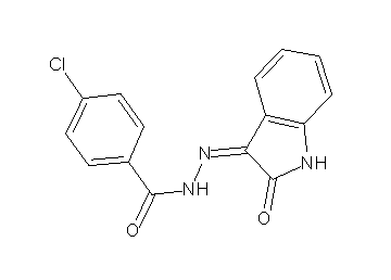 4-chloro-N'-(2-oxo-1,2-dihydro-3H-indol-3-ylidene)benzohydrazide