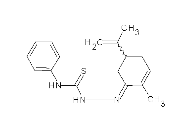 5-isopropenyl-2-methyl-2-cyclohexen-1-one N-phenylthiosemicarbazone