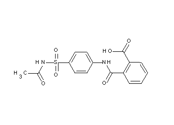 2-[({4-[(acetylamino)sulfonyl]phenyl}amino)carbonyl]benzoic acid