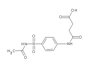 4-({4-[(acetylamino)sulfonyl]phenyl}amino)-4-oxobutanoic acid