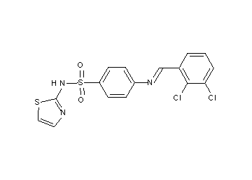 4-[(2,3-dichlorobenzylidene)amino]-N-1,3-thiazol-2-ylbenzenesulfonamide