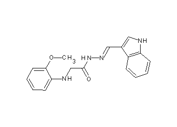 N'-(1H-indol-3-ylmethylene)-2-[(2-methoxyphenyl)amino]acetohydrazide (non-preferred name)