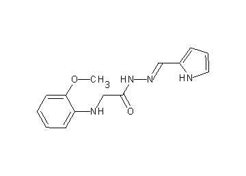2-[(2-methoxyphenyl)amino]-N'-(1H-pyrrol-2-ylmethylene)acetohydrazide (non-preferred name)