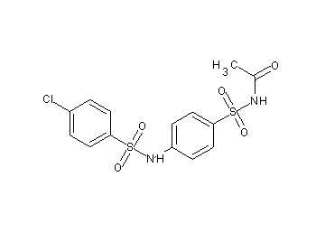 N-[(4-{[(4-chlorophenyl)sulfonyl]amino}phenyl)sulfonyl]acetamide