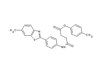 4-methylphenyl 4-{[4-(6-methyl-1,3-benzothiazol-2-yl)phenyl]amino}-4-oxobutanoate
