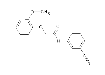 N-(3-cyanophenyl)-2-(2-methoxyphenoxy)acetamide