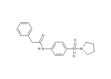 2-phenyl-N-[4-(1-pyrrolidinylsulfonyl)phenyl]acetamide