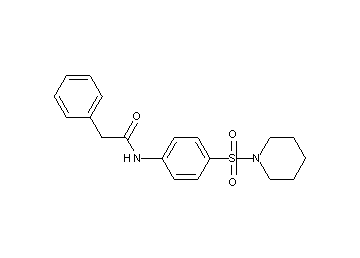 2-phenyl-N-[4-(1-piperidinylsulfonyl)phenyl]acetamide