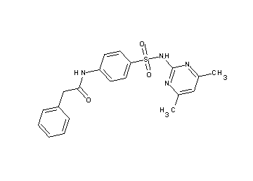 N-(4-{[(4,6-dimethyl-2-pyrimidinyl)amino]sulfonyl}phenyl)-2-phenylacetamide