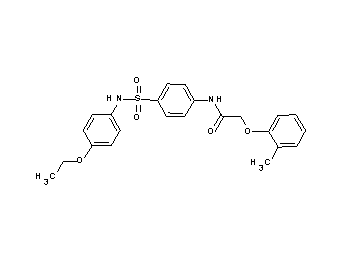 N-(4-{[(4-ethoxyphenyl)amino]sulfonyl}phenyl)-2-(2-methylphenoxy)acetamide
