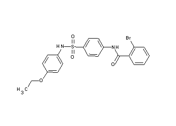 2-bromo-N-(4-{[(4-ethoxyphenyl)amino]sulfonyl}phenyl)benzamide