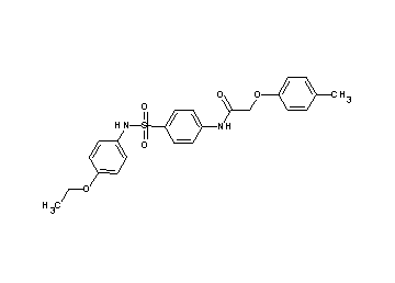 N-(4-{[(4-ethoxyphenyl)amino]sulfonyl}phenyl)-2-(4-methylphenoxy)acetamide