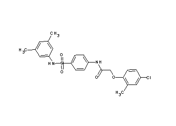 2-(4-chloro-2-methylphenoxy)-N-(4-{[(3,5-dimethylphenyl)amino]sulfonyl}phenyl)acetamide