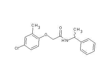 2-(4-chloro-2-methylphenoxy)-N-(1-phenylethyl)acetamide