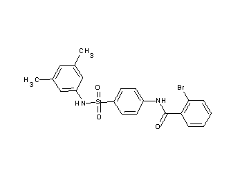 2-bromo-N-(4-{[(3,5-dimethylphenyl)amino]sulfonyl}phenyl)benzamide