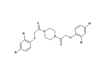 1,4-bis[(2,4-dibromophenoxy)acetyl]piperazine