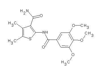 4,5-dimethyl-2-[(3,4,5-trimethoxybenzoyl)amino]-3-thiophenecarboxamide