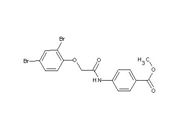 methyl 4-{[(2,4-dibromophenoxy)acetyl]amino}benzoate