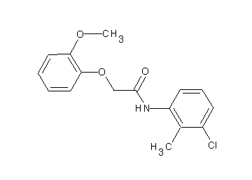 N-(3-chloro-2-methylphenyl)-2-(2-methoxyphenoxy)acetamide - Click Image to Close