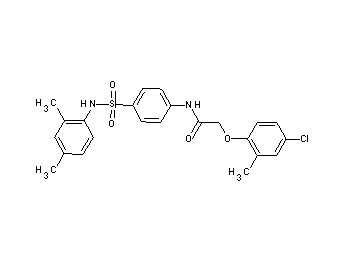 2-(4-chloro-2-methylphenoxy)-N-(4-{[(2,4-dimethylphenyl)amino]sulfonyl}phenyl)acetamide