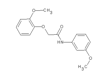 2-(2-methoxyphenoxy)-N-(3-methoxyphenyl)acetamide