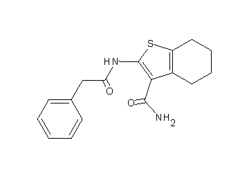 2-[(phenylacetyl)amino]-4,5,6,7-tetrahydro-1-benzothiophene-3-carboxamide