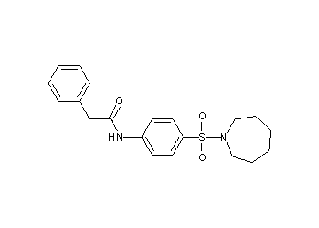 N-[4-(1-azepanylsulfonyl)phenyl]-2-phenylacetamide