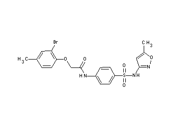2-(2-bromo-4-methylphenoxy)-N-(4-{[(5-methyl-3-isoxazolyl)amino]sulfonyl}phenyl)acetamide