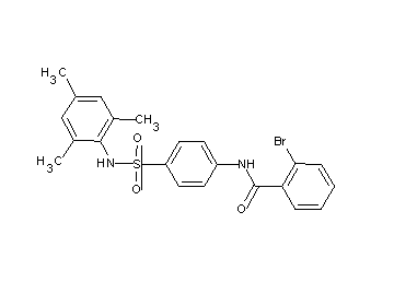 2-bromo-N-{4-[(mesitylamino)sulfonyl]phenyl}benzamide