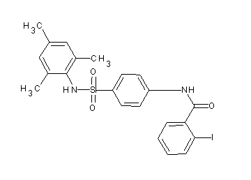 2-iodo-N-{4-[(mesitylamino)sulfonyl]phenyl}benzamide