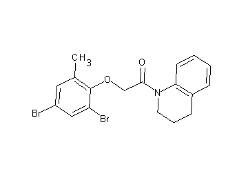 1-[(2,4-dibromo-6-methylphenoxy)acetyl]-1,2,3,4-tetrahydroquinoline - Click Image to Close