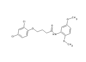 4-(2,4-dichlorophenoxy)-N-(2,5-dimethoxyphenyl)butanamide - Click Image to Close