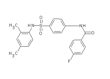 N-(4-{[(2,4-dimethylphenyl)amino]sulfonyl}phenyl)-4-fluorobenzamide