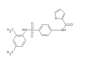 N-(4-{[(2,4-dimethylphenyl)amino]sulfonyl}phenyl)-2-thiophenecarboxamide