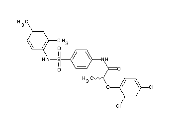 2-(2,4-dichlorophenoxy)-N-(4-{[(2,4-dimethylphenyl)amino]sulfonyl}phenyl)propanamide