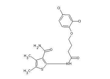 2-{[4-(2,4-dichlorophenoxy)butanoyl]amino}-4,5-dimethyl-3-thiophenecarboxamide