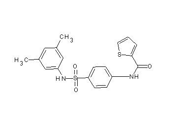N-(4-{[(3,5-dimethylphenyl)amino]sulfonyl}phenyl)-2-thiophenecarboxamide