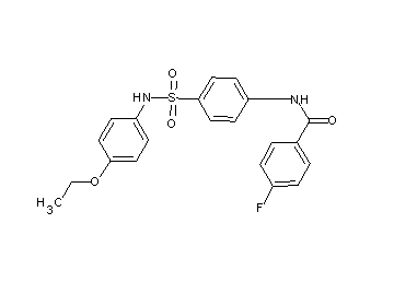N-(4-{[(4-ethoxyphenyl)amino]sulfonyl}phenyl)-4-fluorobenzamide