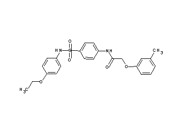 N-(4-{[(4-ethoxyphenyl)amino]sulfonyl}phenyl)-2-(3-methylphenoxy)acetamide