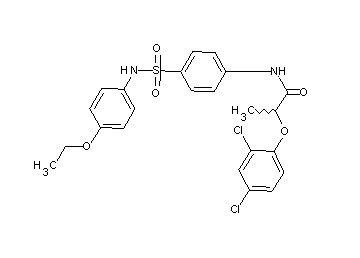2-(2,4-dichlorophenoxy)-N-(4-{[(4-ethoxyphenyl)amino]sulfonyl}phenyl)propanamide
