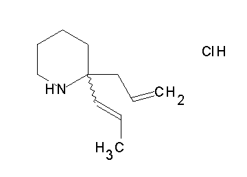 2-allyl-2-(1-propen-1-yl)piperidine hydrochloride