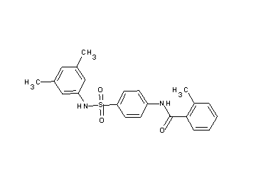 N-(4-{[(3,5-dimethylphenyl)amino]sulfonyl}phenyl)-2-methylbenzamide