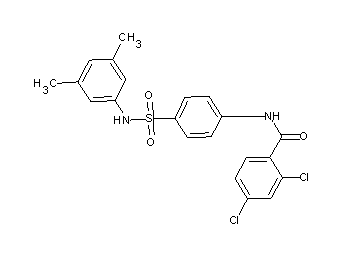 2,4-dichloro-N-(4-{[(3,5-dimethylphenyl)amino]sulfonyl}phenyl)benzamide