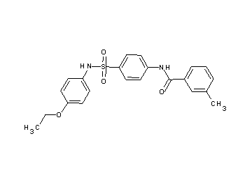 N-(4-{[(4-ethoxyphenyl)amino]sulfonyl}phenyl)-3-methylbenzamide