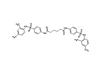 N,N'-bis(4-{[(2,4-dimethylphenyl)amino]sulfonyl}phenyl)hexanediamide