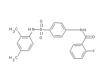 N-(4-{[(2,4-dimethylphenyl)amino]sulfonyl}phenyl)-2-iodobenzamide