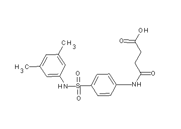 4-[(4-{[(3,5-dimethylphenyl)amino]sulfonyl}phenyl)amino]-4-oxobutanoic acid